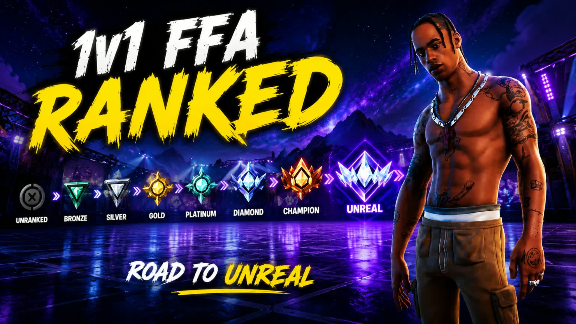 🏆 RANKED 1V1 FFA 🔥 | ROAD TO UNREAL