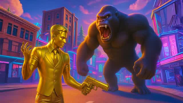 GORILLA VS 100 HUMANS