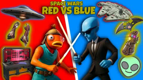 🚀SPACE SHOWDOWN:RED vs BLUE WARS 🔴🔵💥