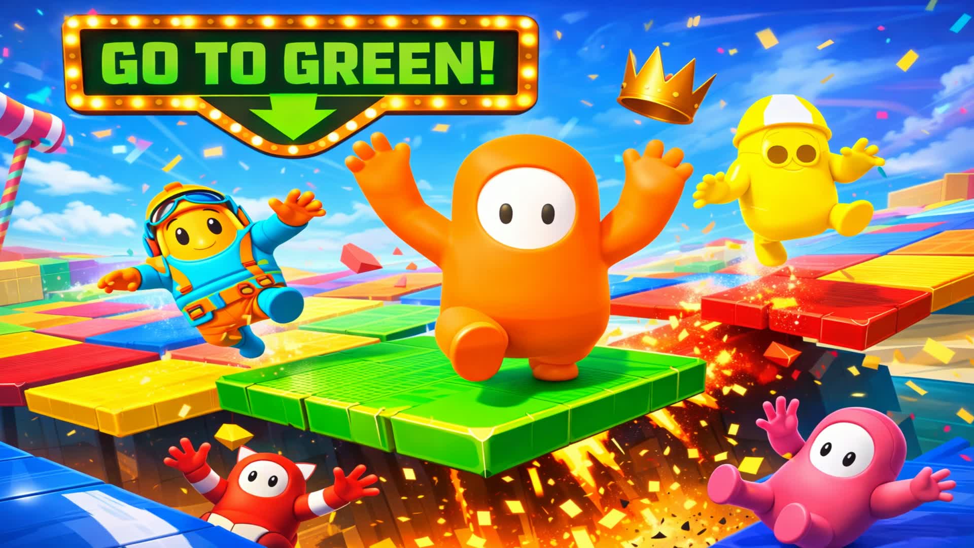 🎨 カラードロップサバイバル (フォールガイズ)