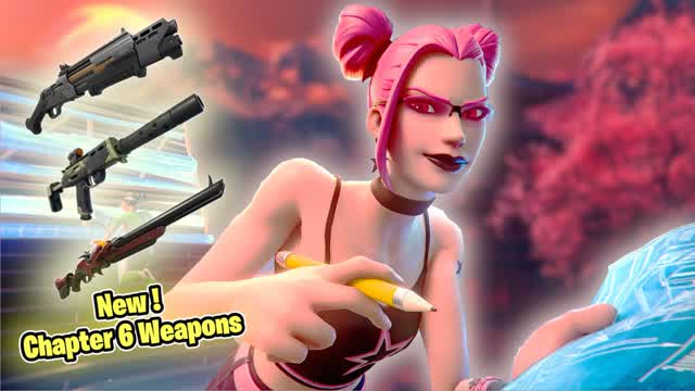 🈹 CH6 Weapons | 1v1 Build Fight ⛩️