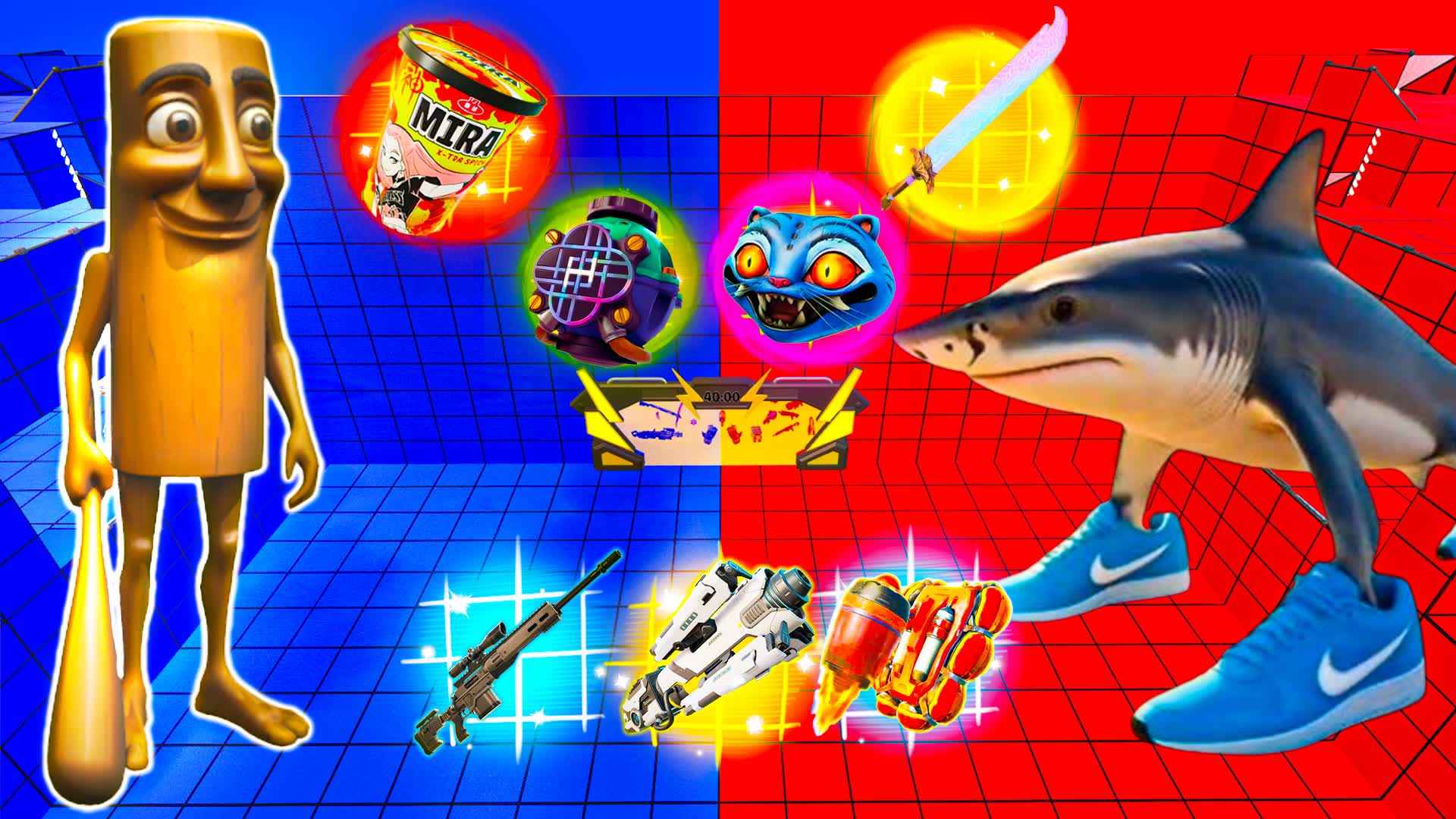 TUNG VS TRALALERO⭐️RED VS BLUE 🔴🔵