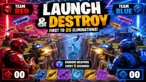 Launch Yourself Cliff Battle 1v1 25 ELIM