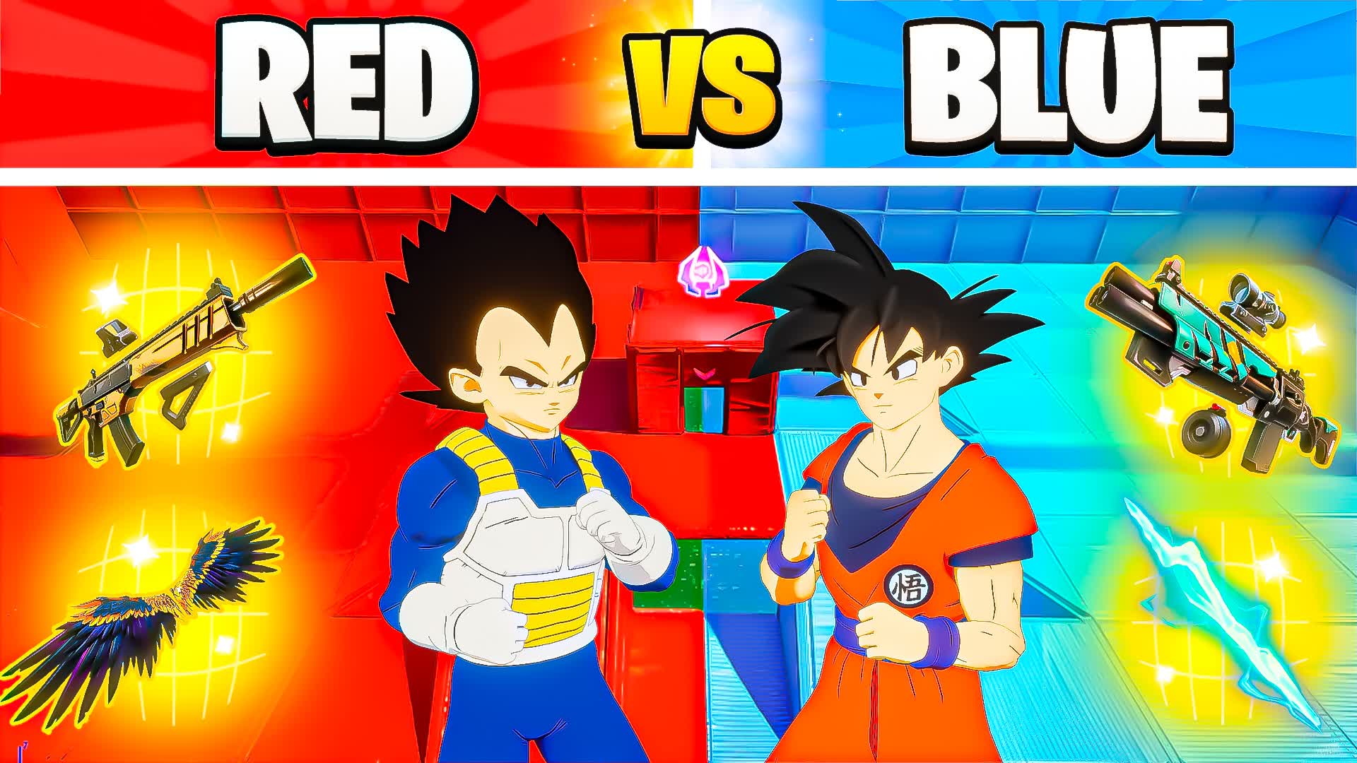 HORROR GOKU RED VS BLUE 🔴🔵