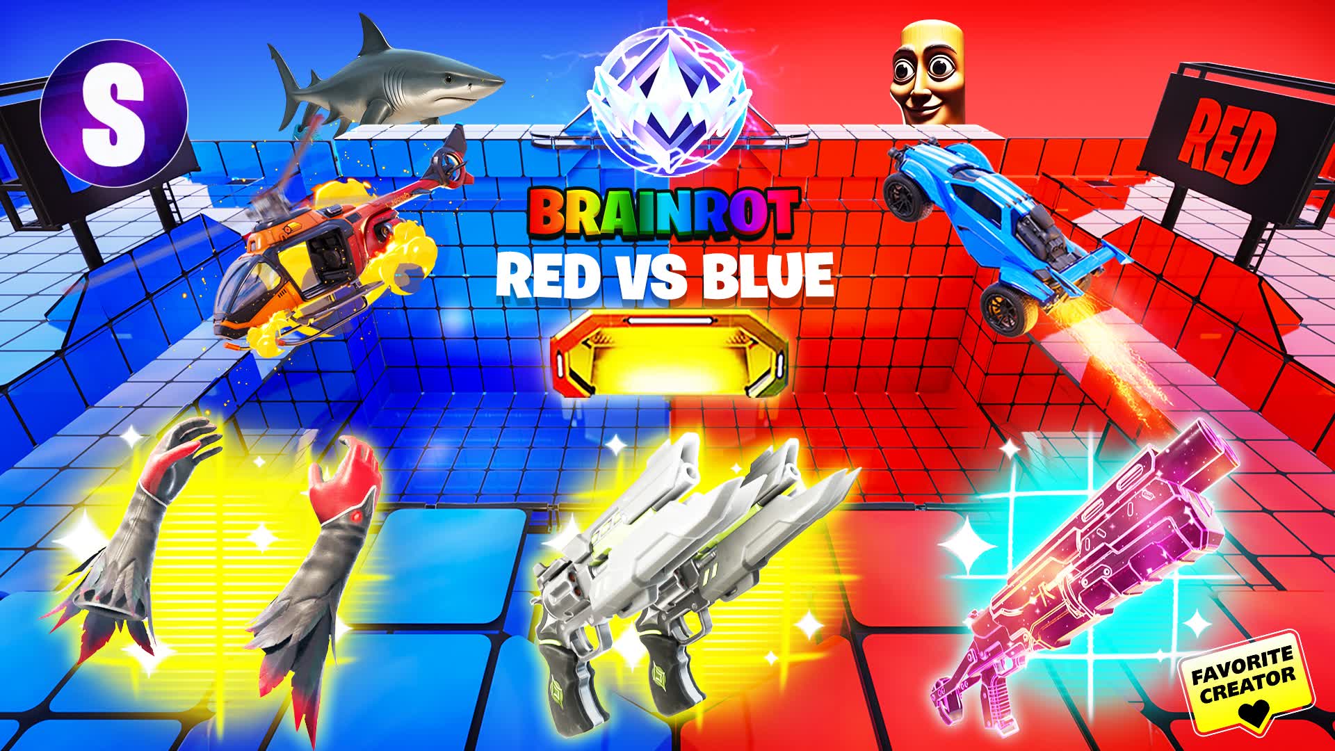 🤣 THE BRAINROT 🦈 RED VS BLUE 🔴🔵
