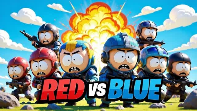SOUTH PARK RED VS BLUE 🔴🔵 SPEED