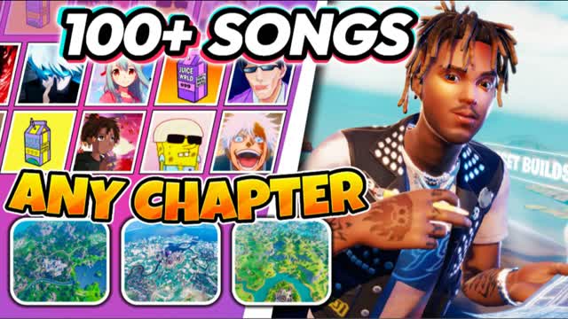 🏆JUICE 1V1 MUSIC🎵FREE BUILD[100+SONGS]