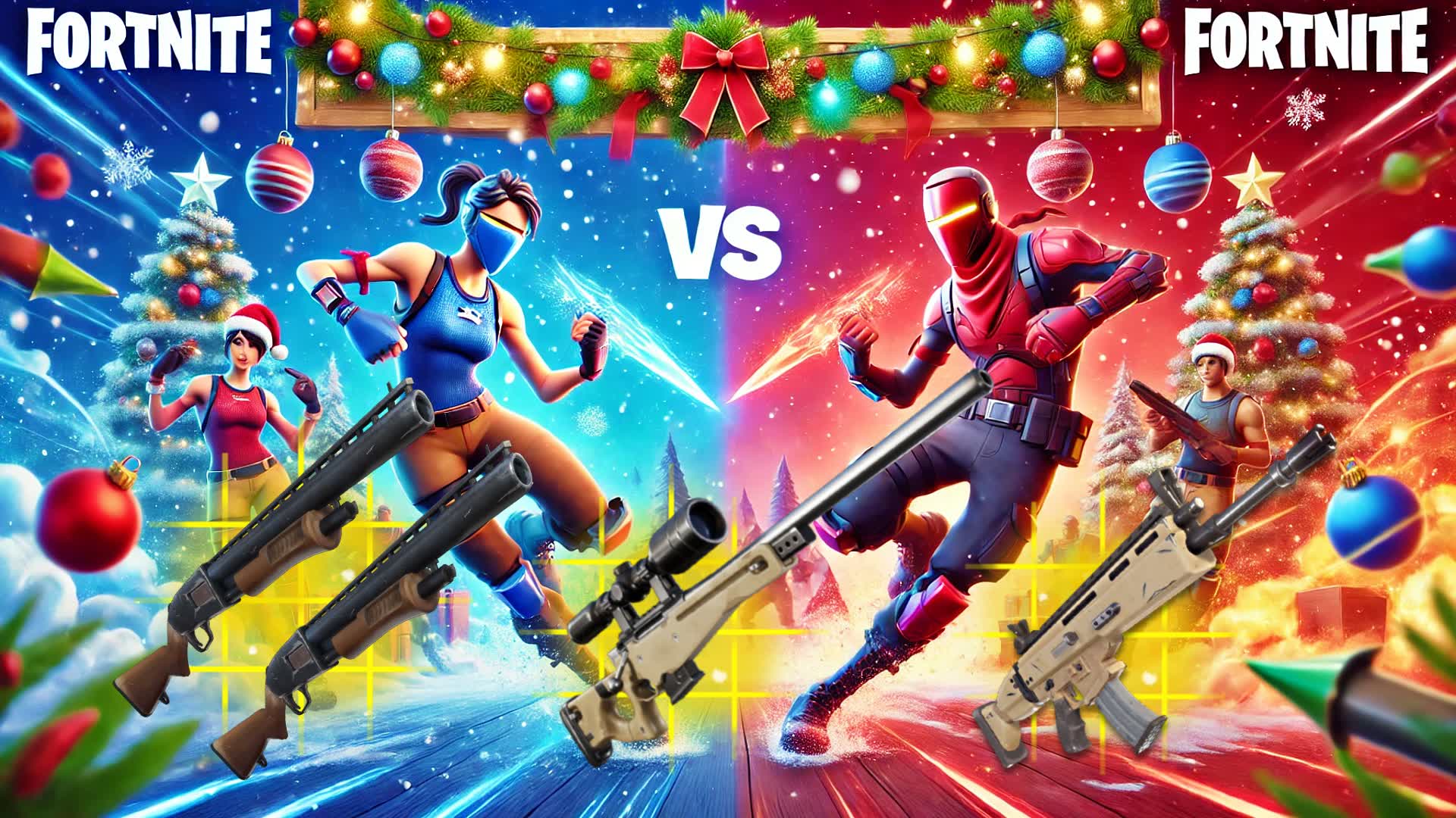 🎄 Christmas RED VS BLUE 🔴🔵