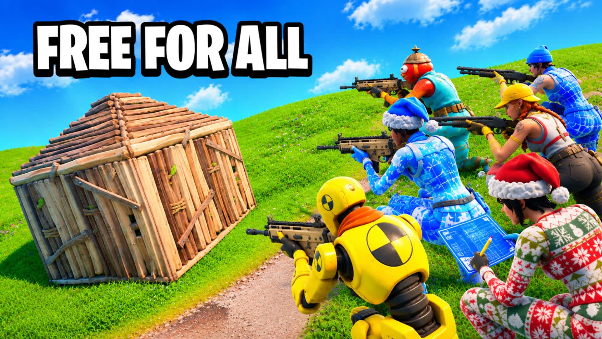 6 Players FFA - Build Fights 🎯