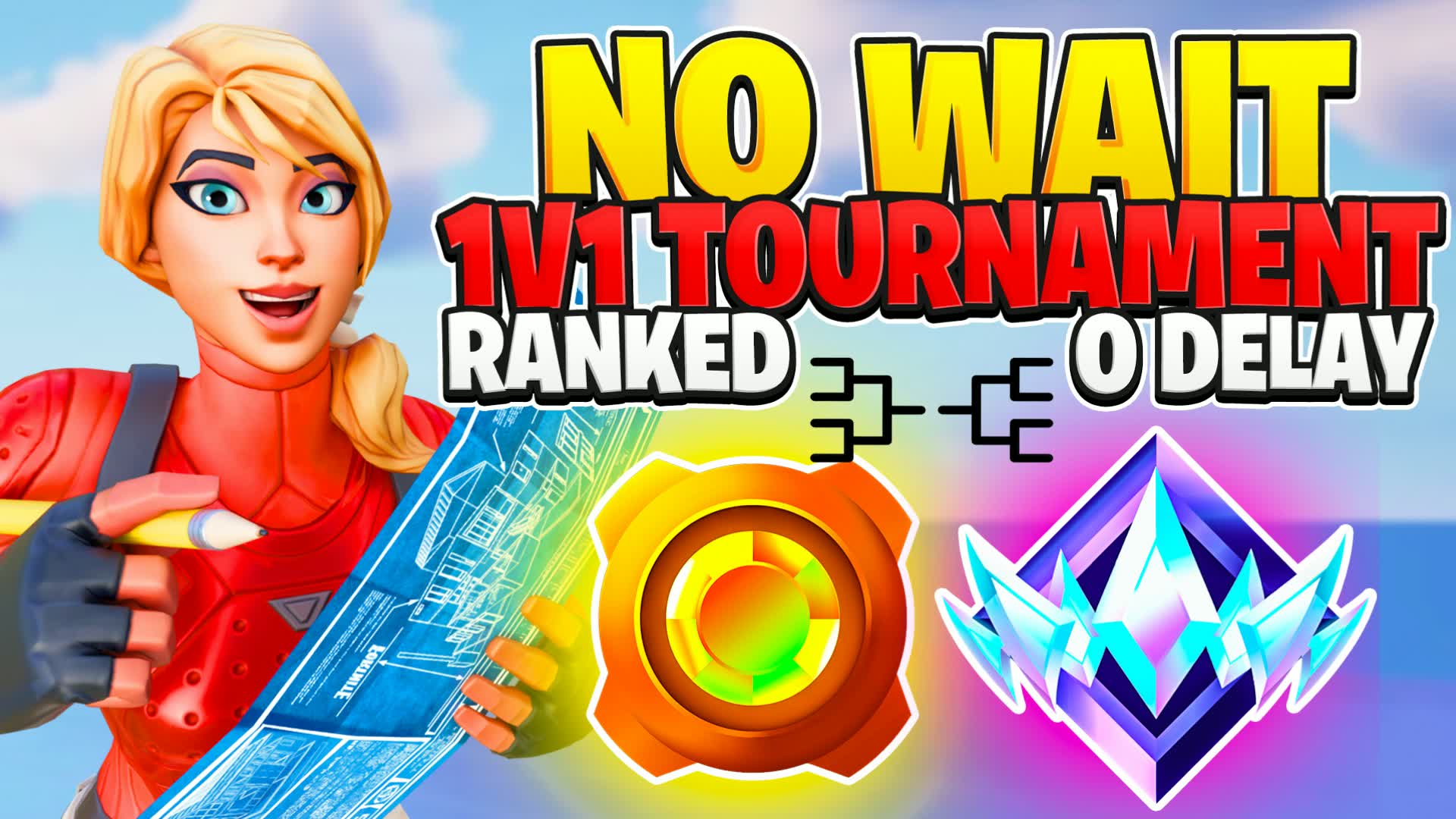 1v1トーナメント NO WAIT ランク！