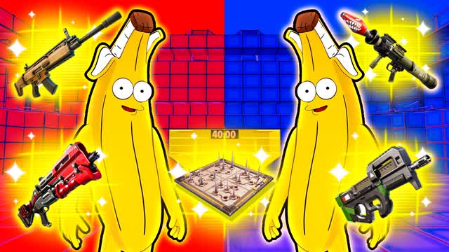 CRAZY BANANINI RED VS BLUE 🔴🔵