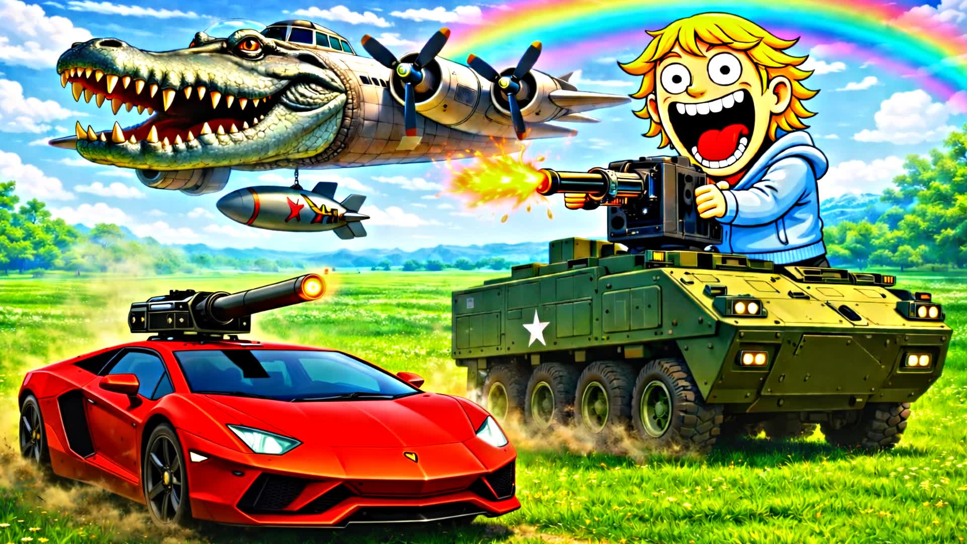 BRAINROT MILITARY ZOMBIE DRIVE ROAD FFA