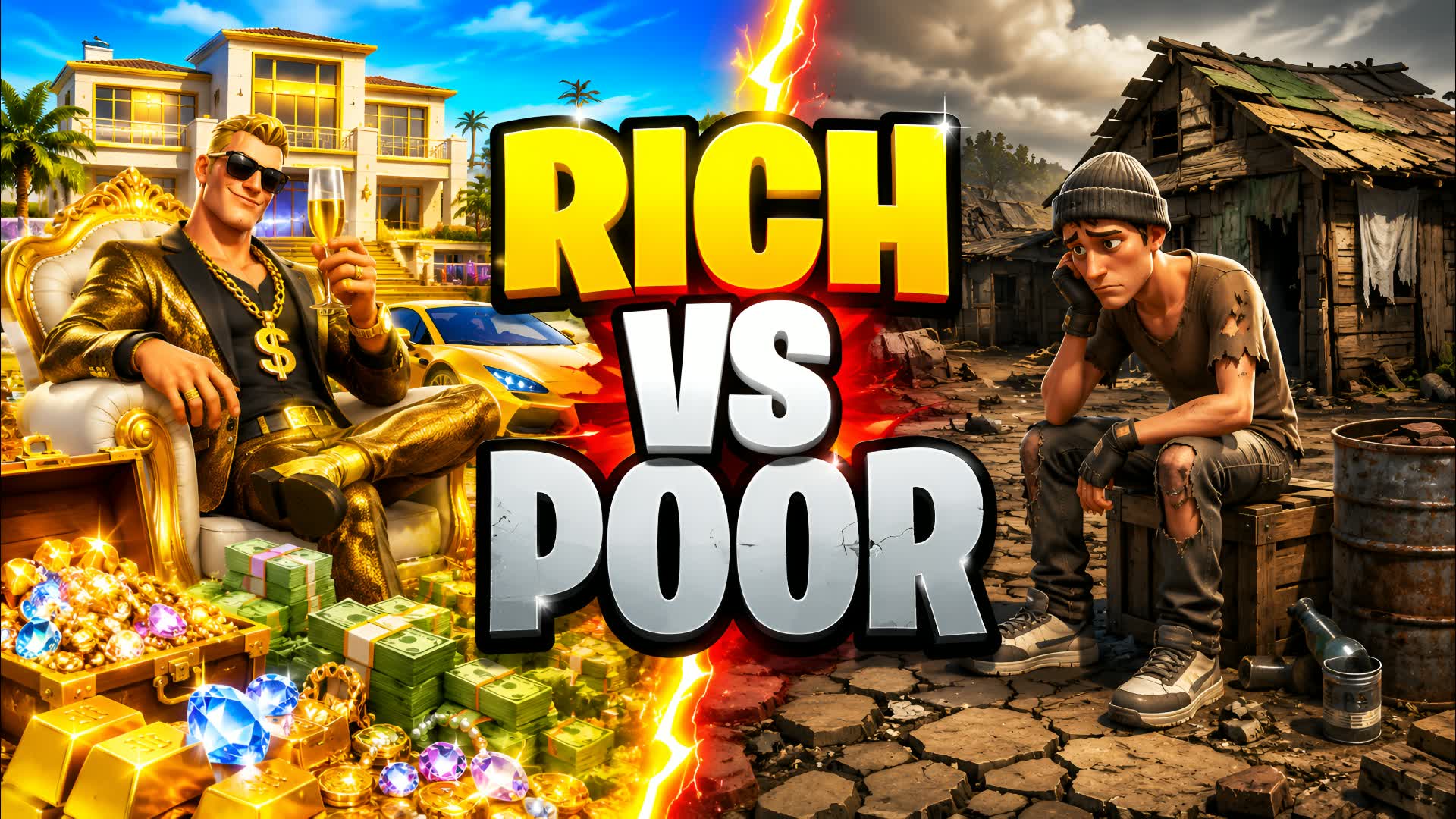RICH vs POOR 🤑😭 RICOS vs POBRES