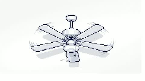 A CEILING FAN OUT OF NOWHERE