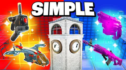 SIMPLE TILTED TOWER RED VS BLUE 🔴🔵