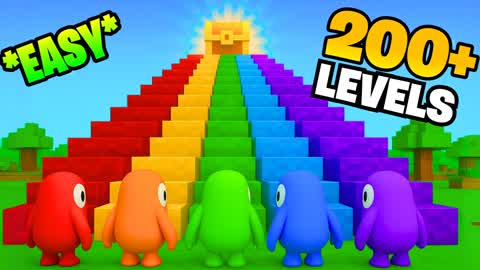 ⭐SUPER EASY FALL GUYS OBBY🌈