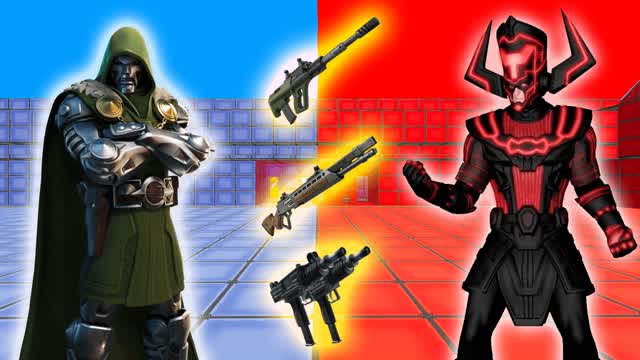 🔴🔵GALACTUS VS DOCTOR DOOM RED VS BLUE