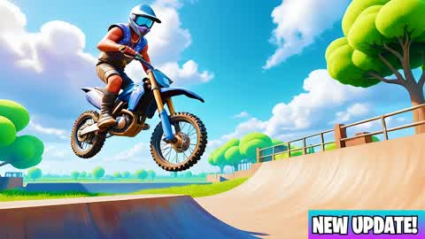 DIRT BIKE MOTO X 🏍️FREESTYLE SKATE PARK