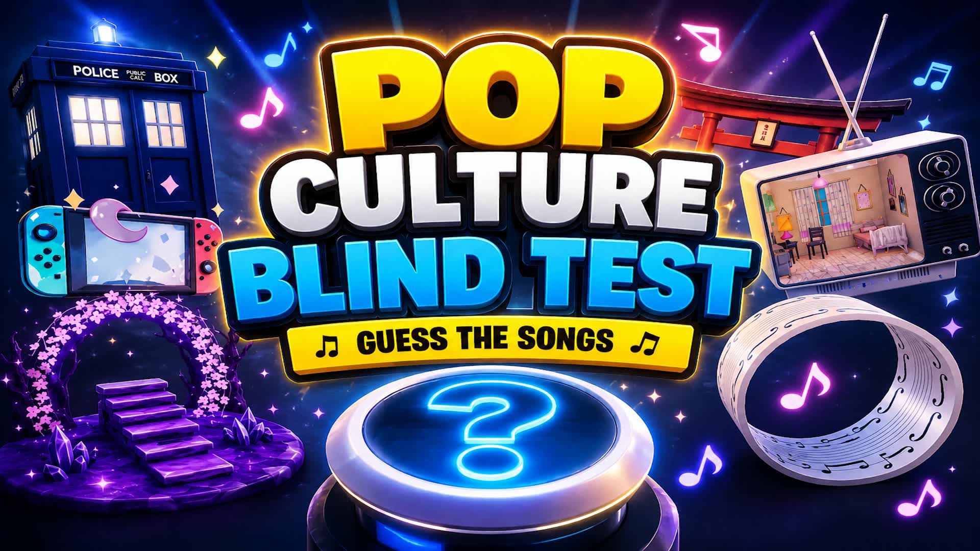 Pop culture blind test (Guess the songs)