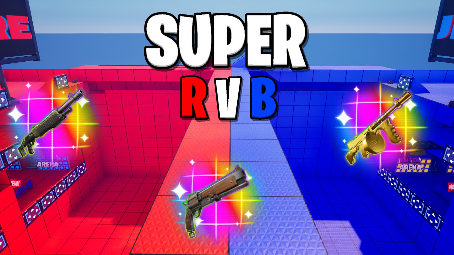 SUPER RED VS BLUE MAP 🔴🔵