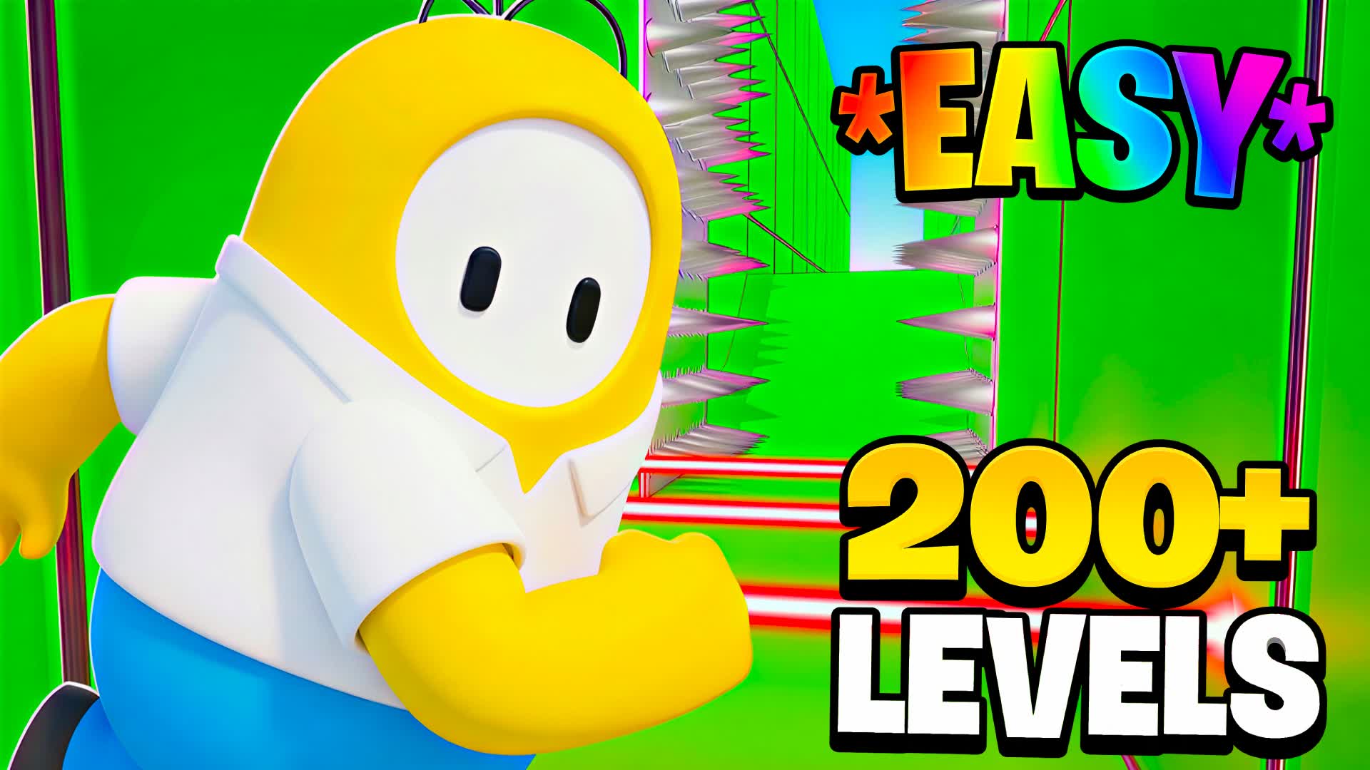 CRAZY PARKOUR 200+ LEVELS🌈FALL GUYS