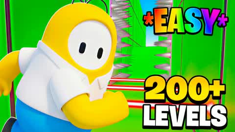 CRAZY PARKOUR 200+ LEVELS🌈FALL GUYS