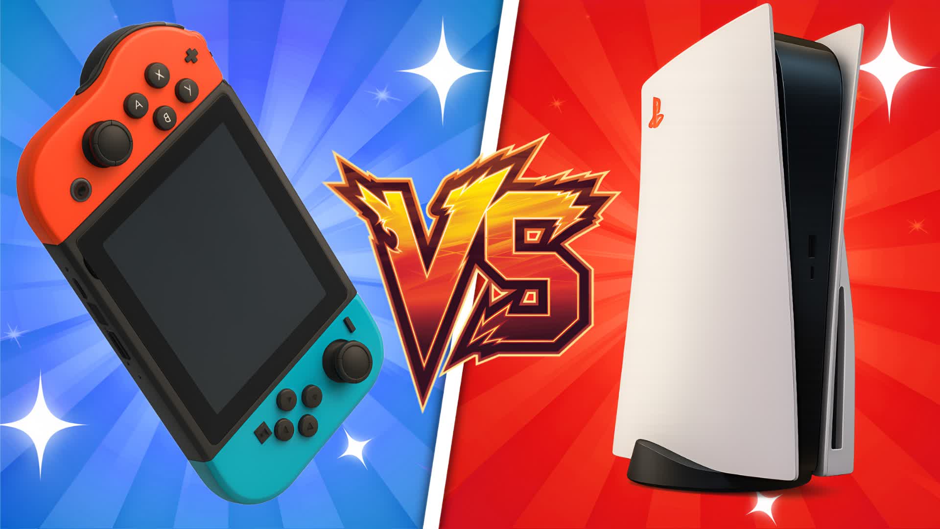MEGA SWITCH VS PS5 RED VS BLUE 🔴🔵