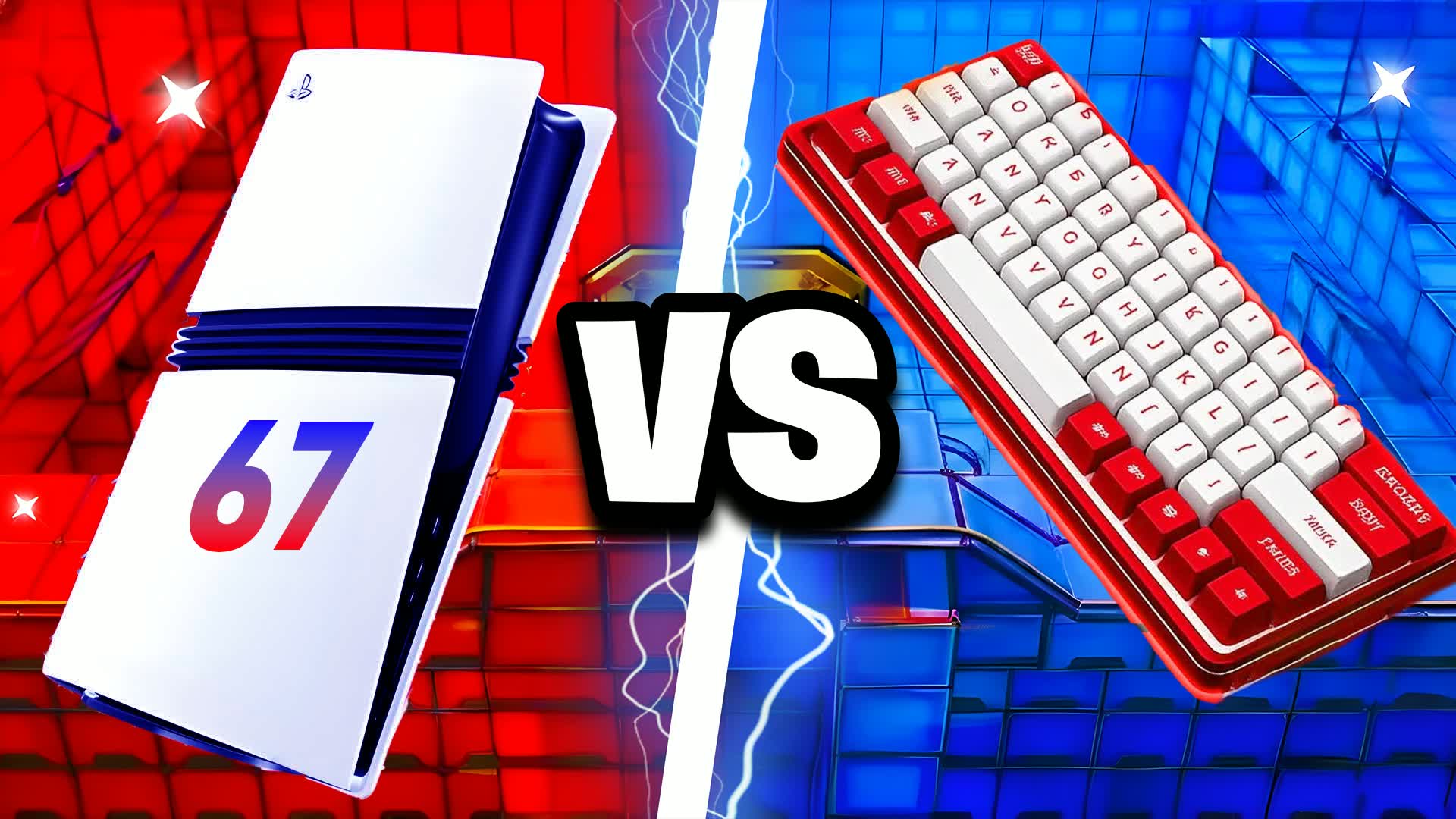 CONSOLE VS PC RED VS BLUE 🔴🔵 67 - fortnite