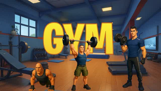 💪 FORTNITE GYM 🏋️ GIMNASIO GUN FIGHTS