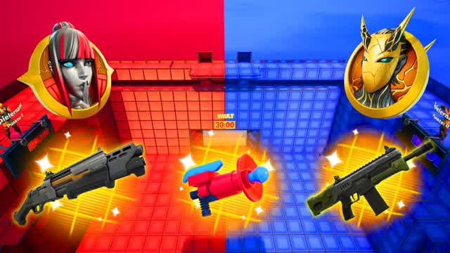 MEGA FUN RED VS BLUE🔴🔵(EVERY GUN)