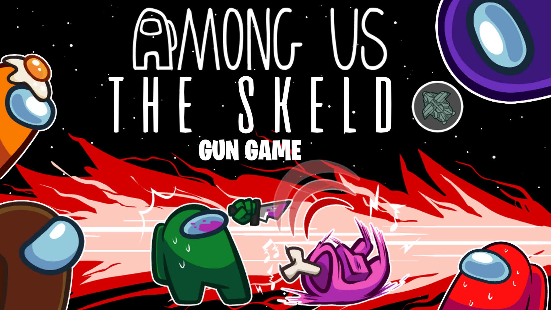 🚀 Among Us The Skeld | Gun Game 🔫