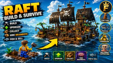 🧱 BRICK RAFT TYCOON 🚣