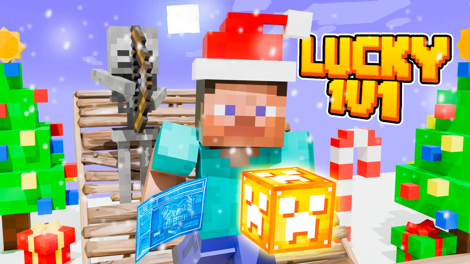 1V1 LUCKY BLOCK CRAFT CHRISTMAS