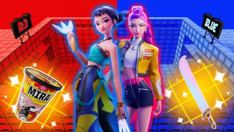 SUPER ZOEY VS RUMI RED VS BLUE 🔴🔵