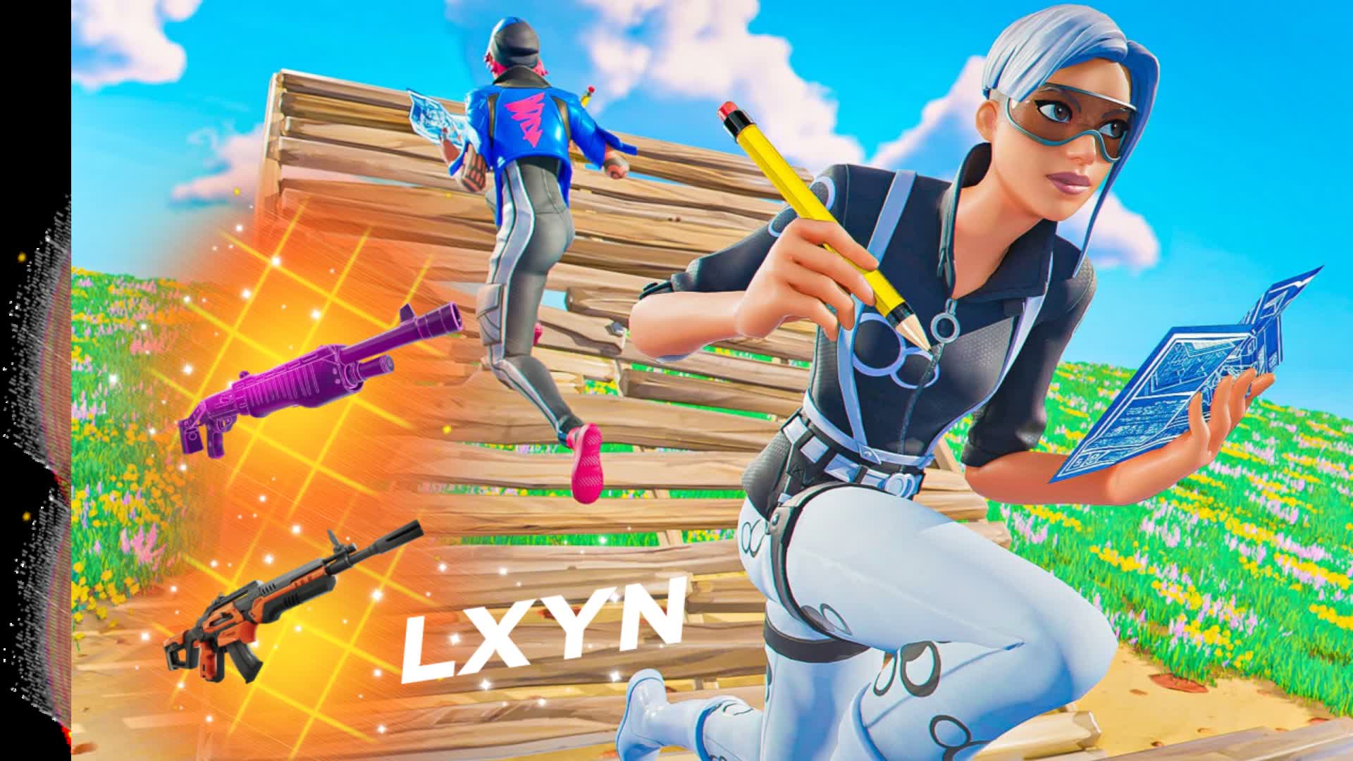 Lxyn 1v1 BUILD FIGHT (200 pumps)