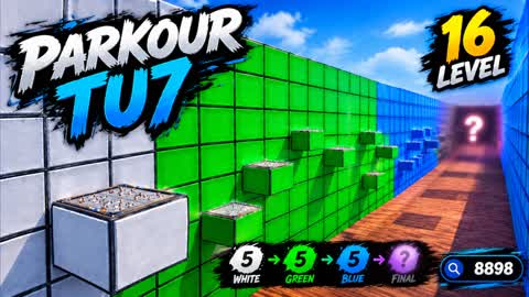 🩶 COLOR PARKOUR TU7 16 LEVEL 🩶 {8898}