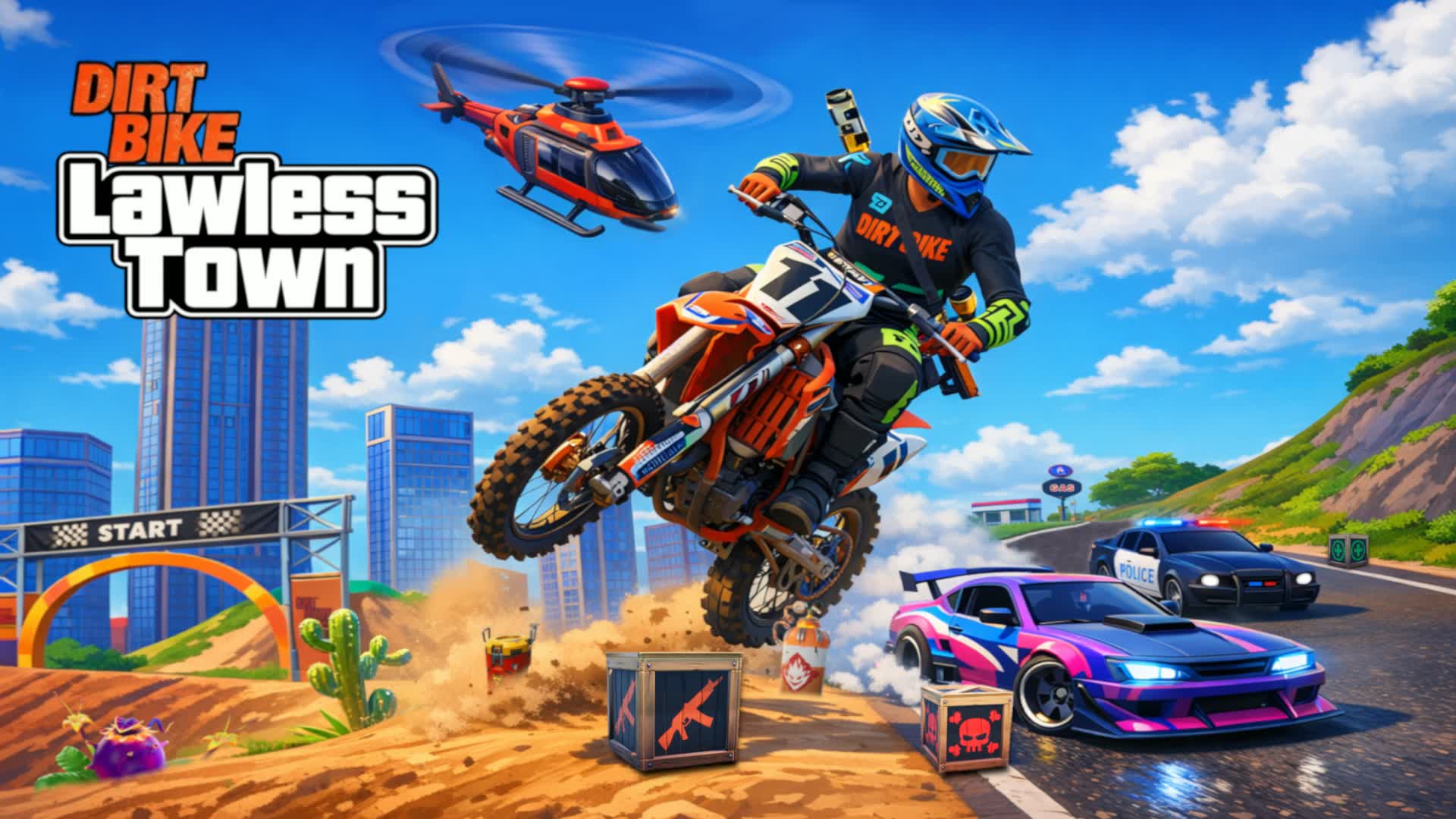 Dirt Bike ⭐ Lawless Town