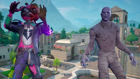 Tilted Halloween Towers