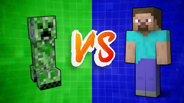 đ„CREEPER VS STEVEâïž 1v1