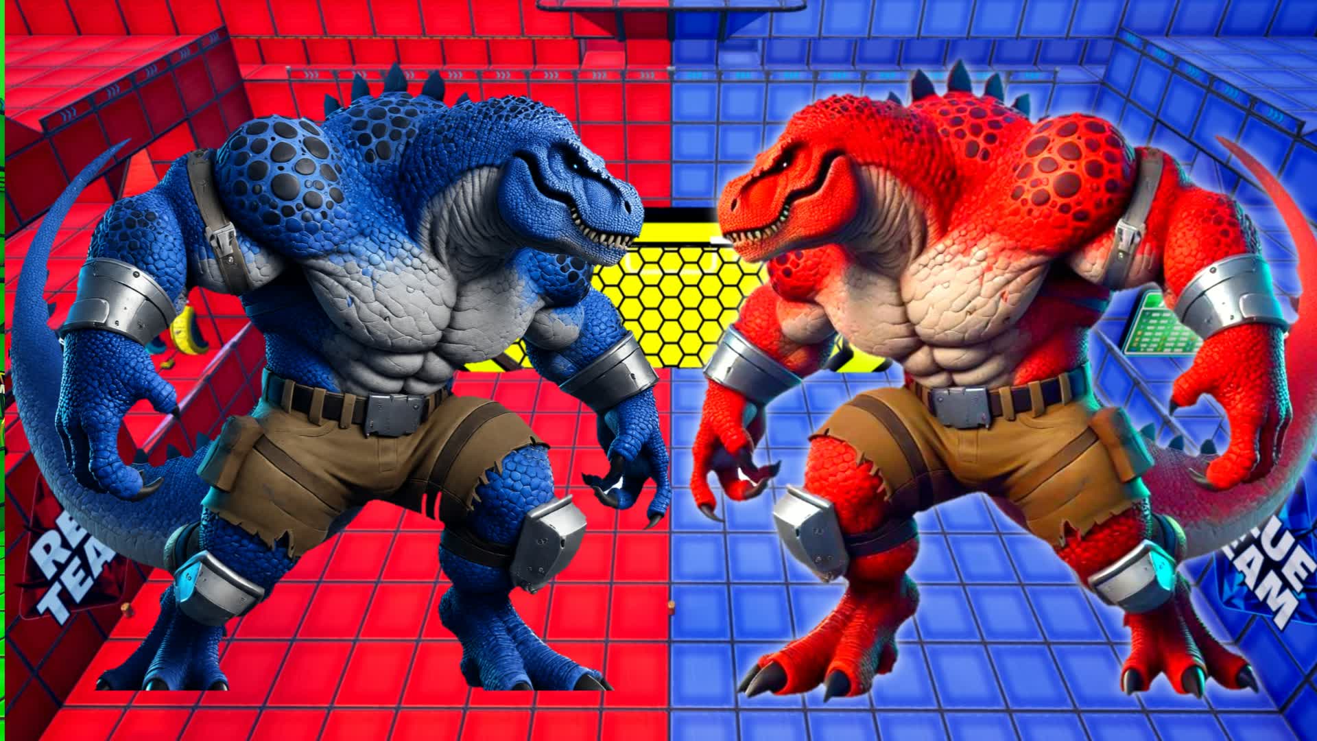 RED VS BLUE 🔴🔵 DINOSAUR 🦖