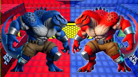RED VS BLUE 🔴🔵 DINOSAUR 🦖