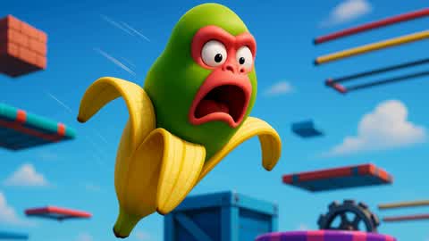 🐒CHIMPANZINI BANANINI PARKOUR🍌