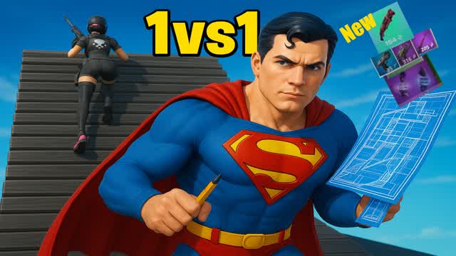 1v1 Build Fight Superman GOAT🐑 🛠️👊🥊