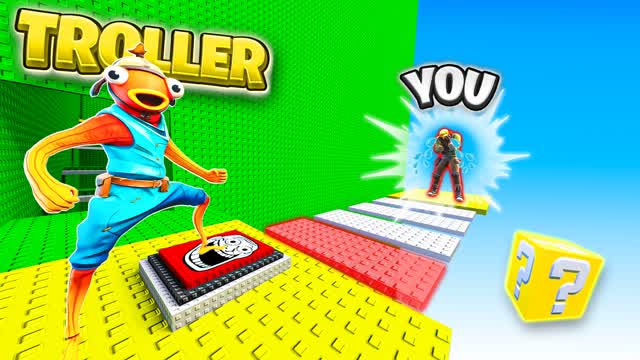 LUCKY BLOCK TOWER - TROLL PARKOUR 🤣