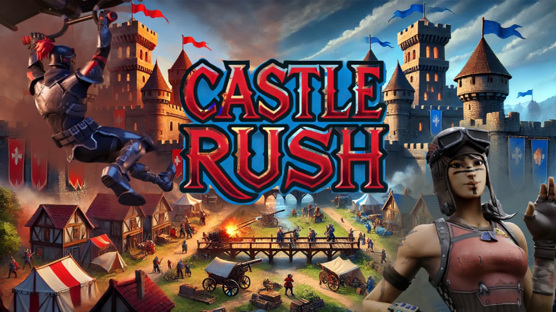 Castle Rush 🔴 RedvsBlue 🔵 Free For all 9135-1605-2291 by akuma1 ...