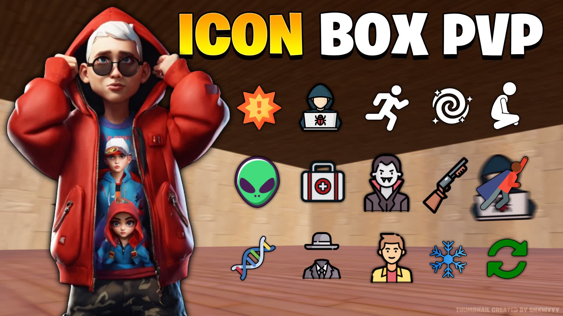 🧑 ICON BOX PVP📦 9434-1084-7075 من ابتكار snowarmy - Fortnite