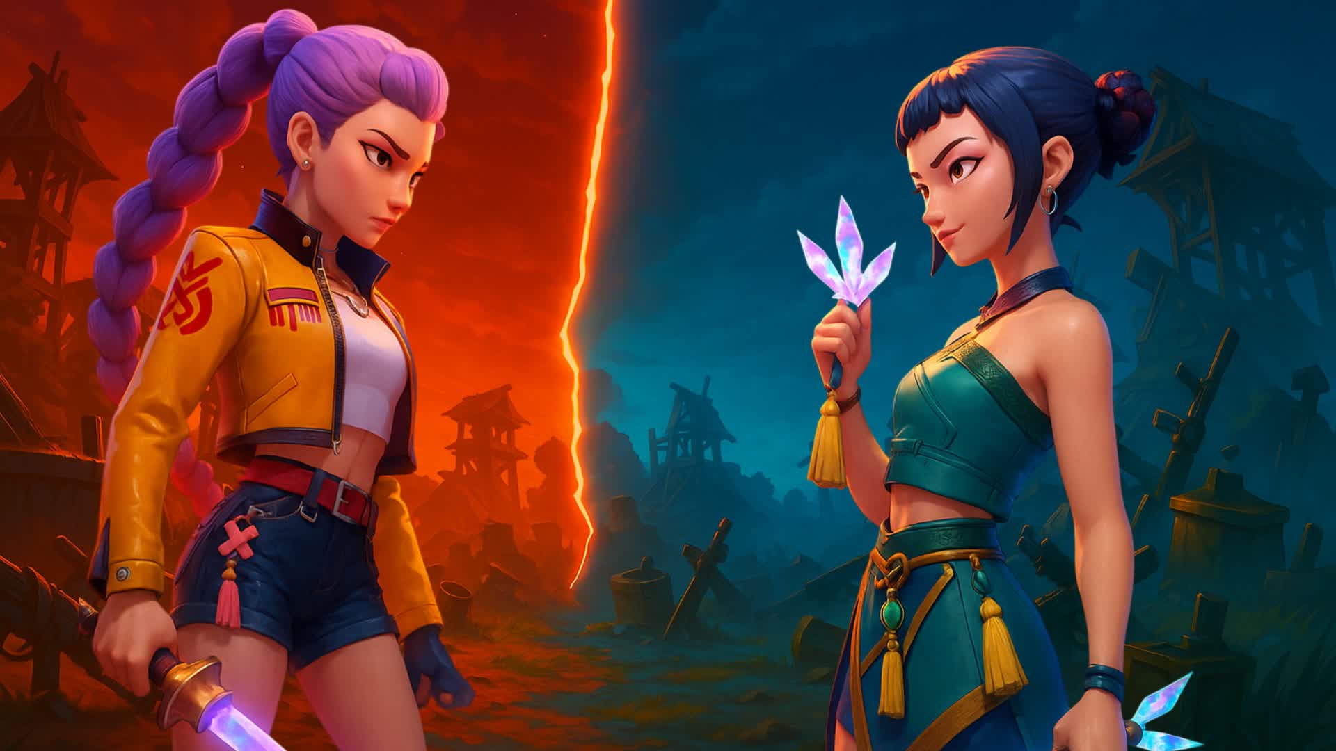 Zoey vs Rumi ❤️💙