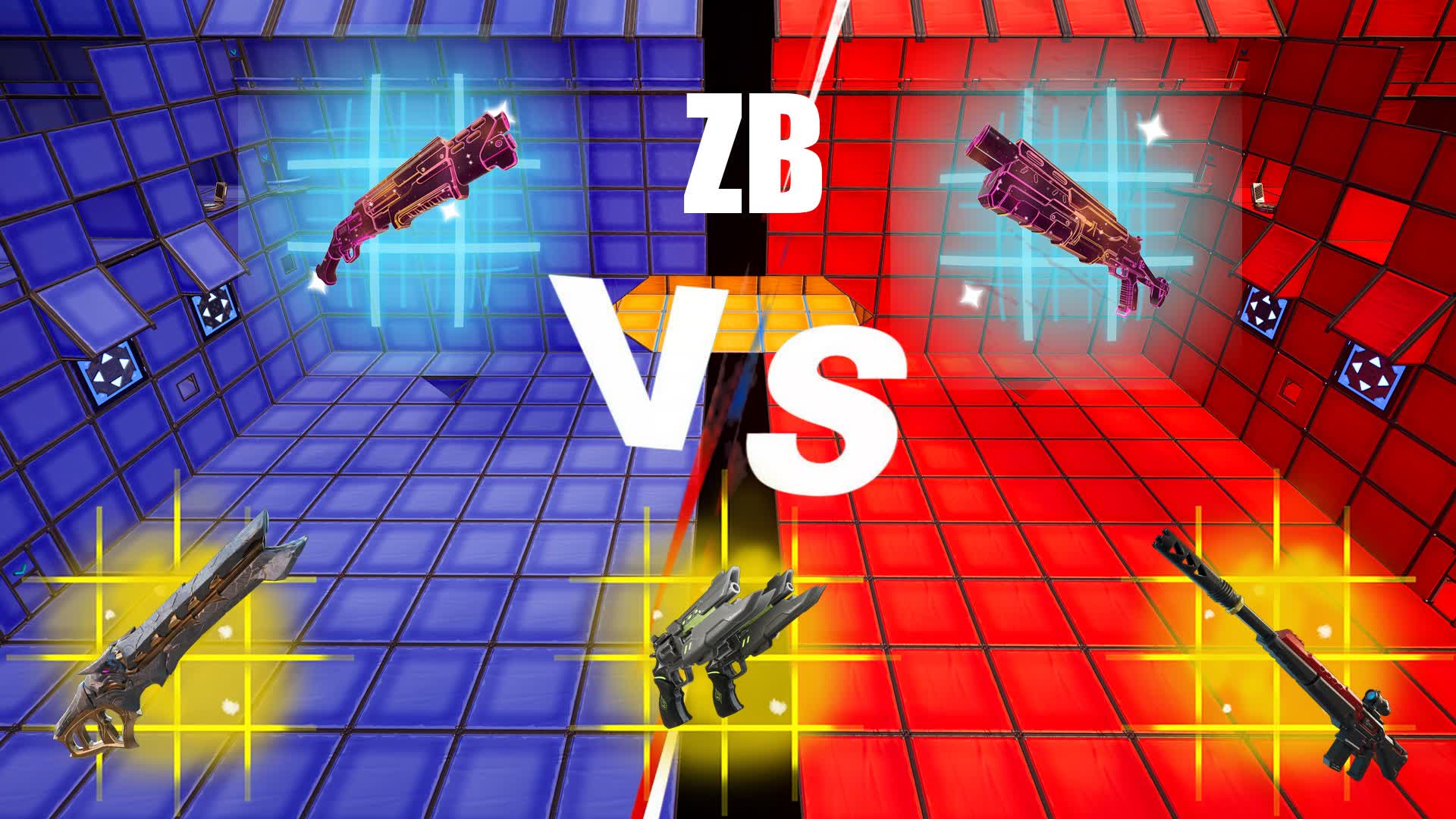 ✨ Ultimate Zero Build Red Vs Blue  🔴🔵