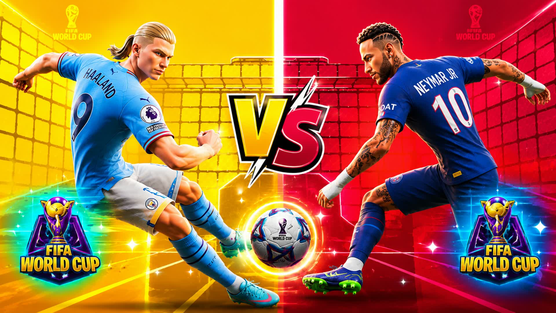 Halland Vs Neymar WORLDCUP EDITION