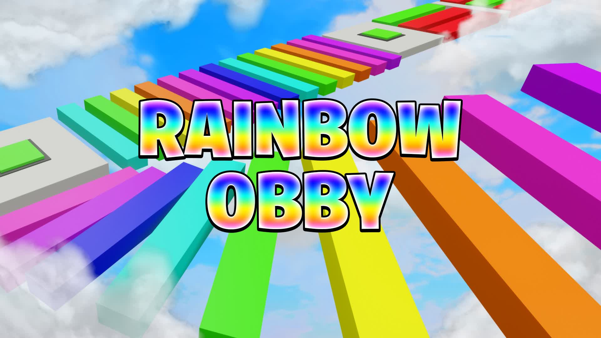 SUPER EASY RAINBOW OBBY 100 LEVELS 7068 8557 6205 By Kuc Fortnite 